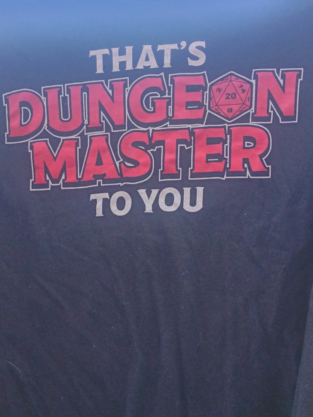 Thats Dungeon Master To You Graphic Tee - Black & Red